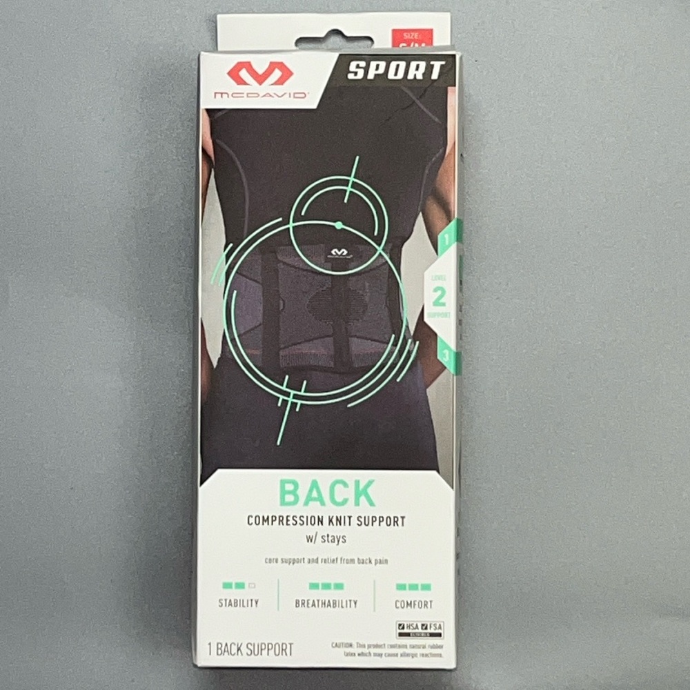 McDavid NIB Knot Back Compression Wrap Size S/M Black